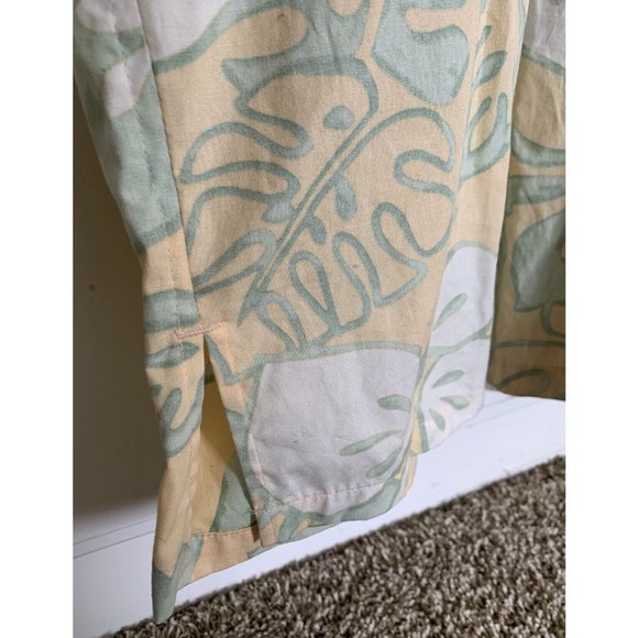 COOKE STREET HONOLULU HAWAIIAN SHIRT 2XL Yellow Lt Green White Hibiscus ALOHA! - Picture 5 of 8